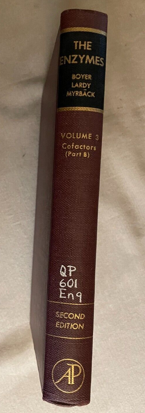 THE ENZYMES, SECOND EDITION, 1960. EDITED BY BOYER, LARDY, & MYRBACK, VOLUME 3