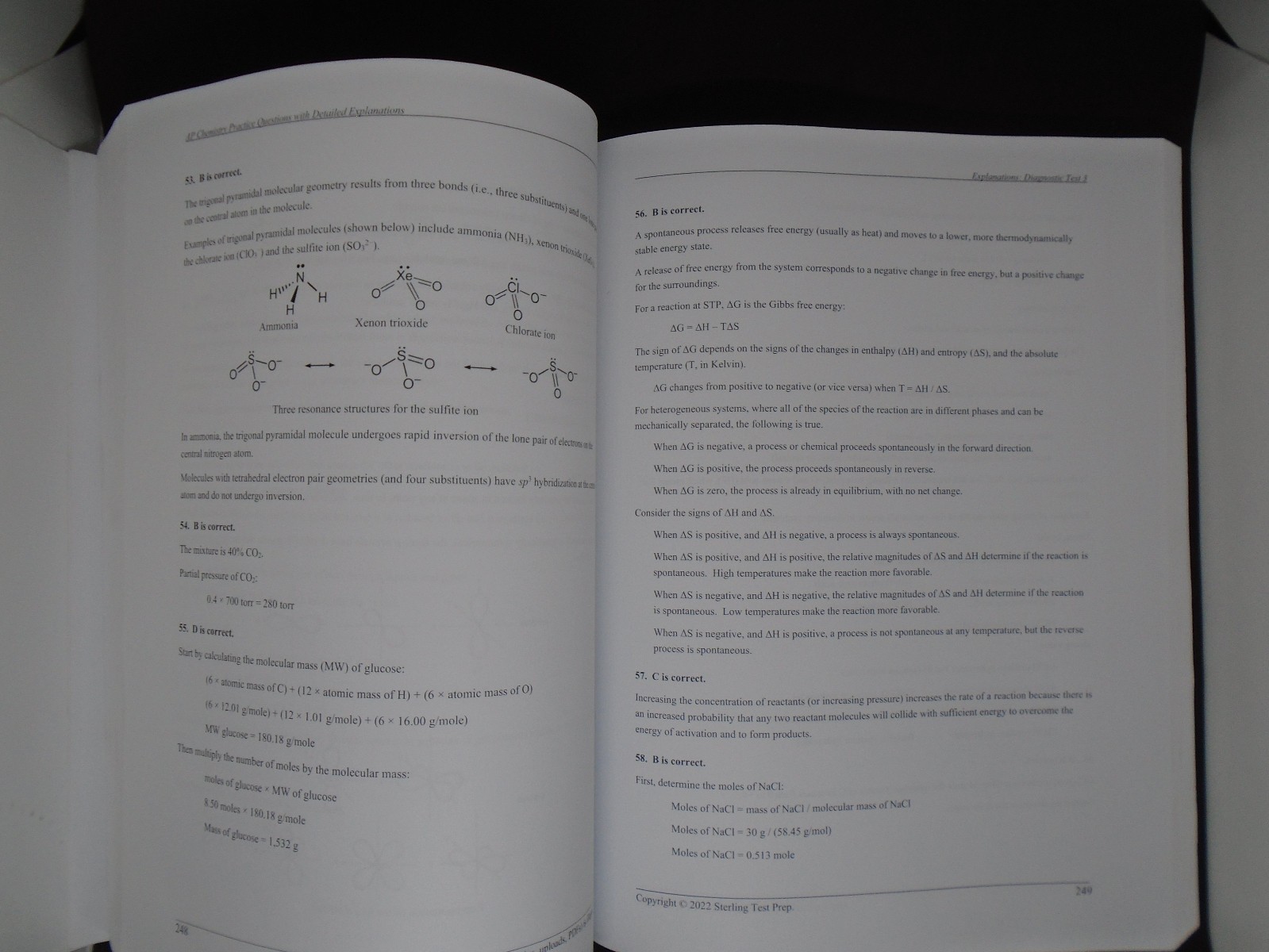 Sterling Test Prep, AP Chemistry Practice Questions, by Sterling Test Prep.