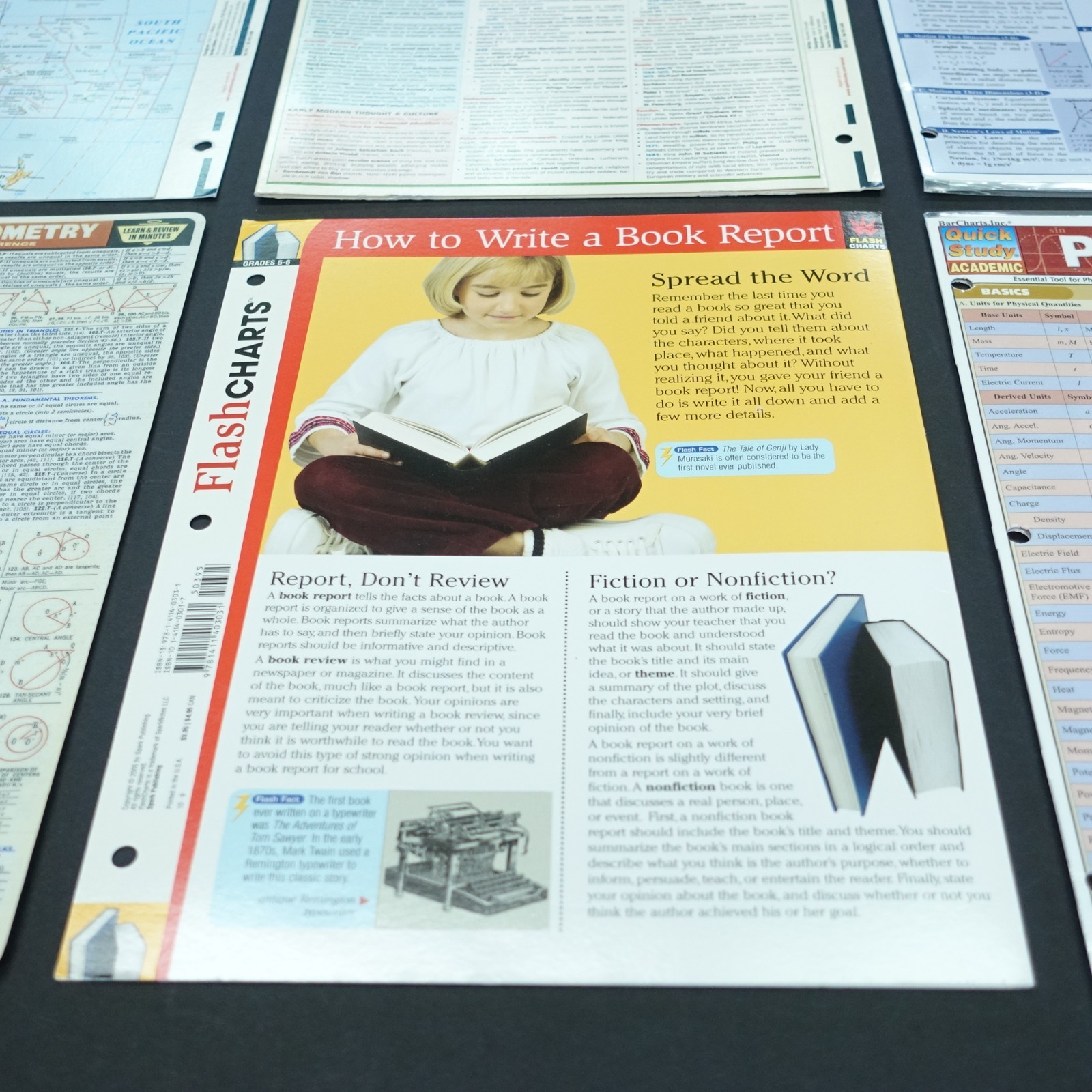 Quick Reference Guides Science Physics Charts Study Homeschool Lot Of 6 Various