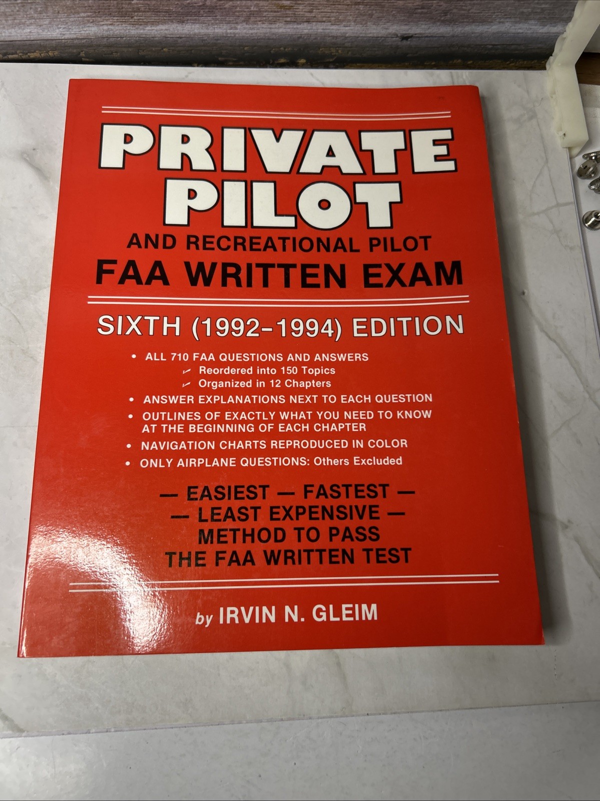 Gleim Private Pilot FAA Knowledge Test Prep 1992-1994 – Essential Study Guide