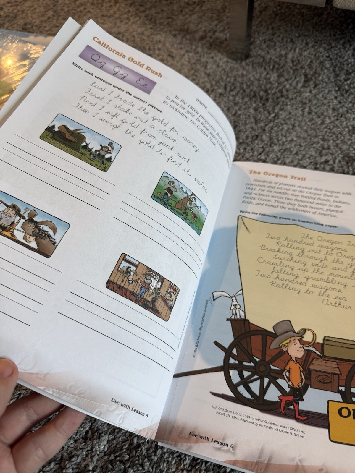 BJU Press Handwriting 4 Student Worktext 4th Grade Parent Guide Handouts