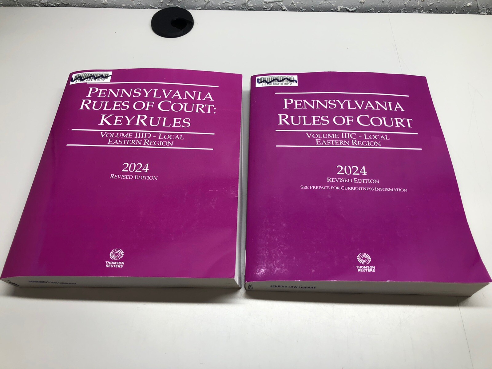 Pennsylvania Rules of Court Volume IIIC, IIID Local Eastern Region 2024 Revised