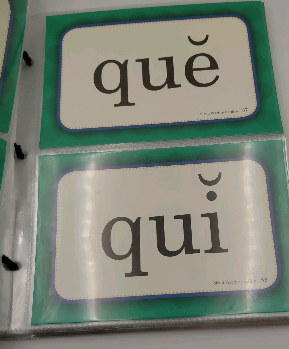 Abeka Blend A Practice Cards K-2 Complete 94 Cards Homeschool Phonics
