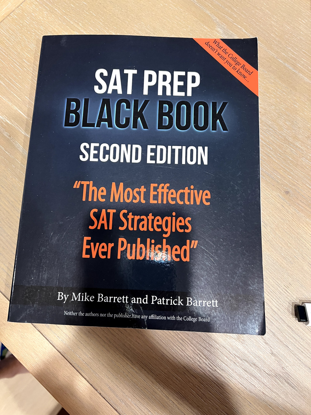 SAT PREP BLACK BOOK SECOND EDITION By Mike Barrett And Patrick Barrett.