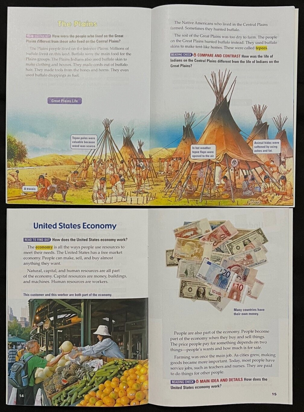 3rd – 6th HARCOURT LEVELED READERS – Social Studies (22 books) (2005, Harcourt)