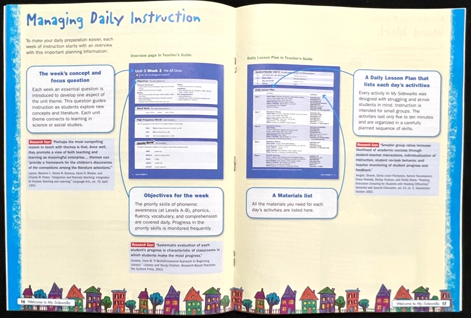 SIDEWALKS ON READING STREET – Level C (Units 1-3) Vol 1 – TEACHER GUIDE (2011)