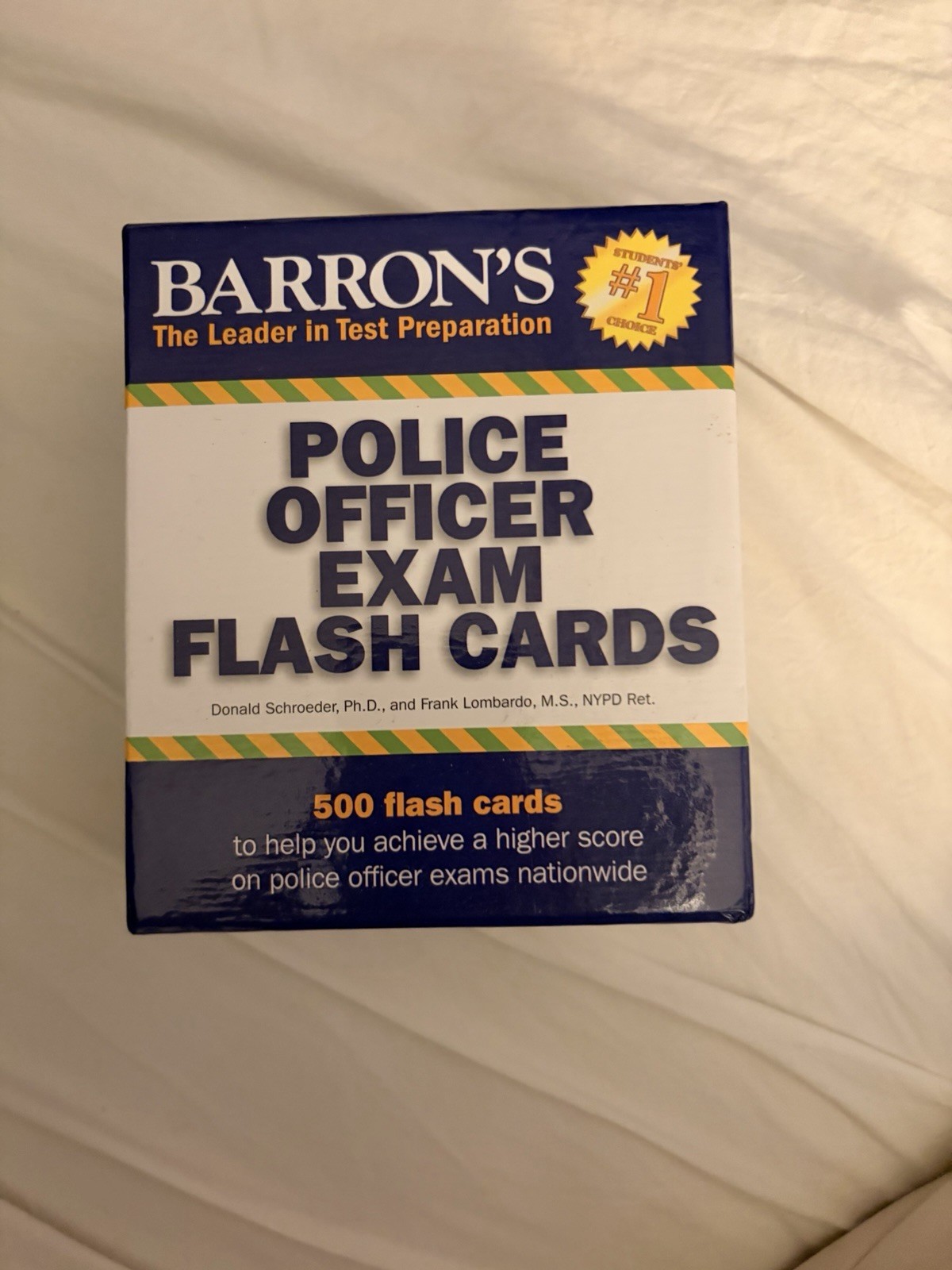 Police Officer Exam 500 Flash Cards Barron’s Test Prep Lombardo M.S. NYPD Ret.
