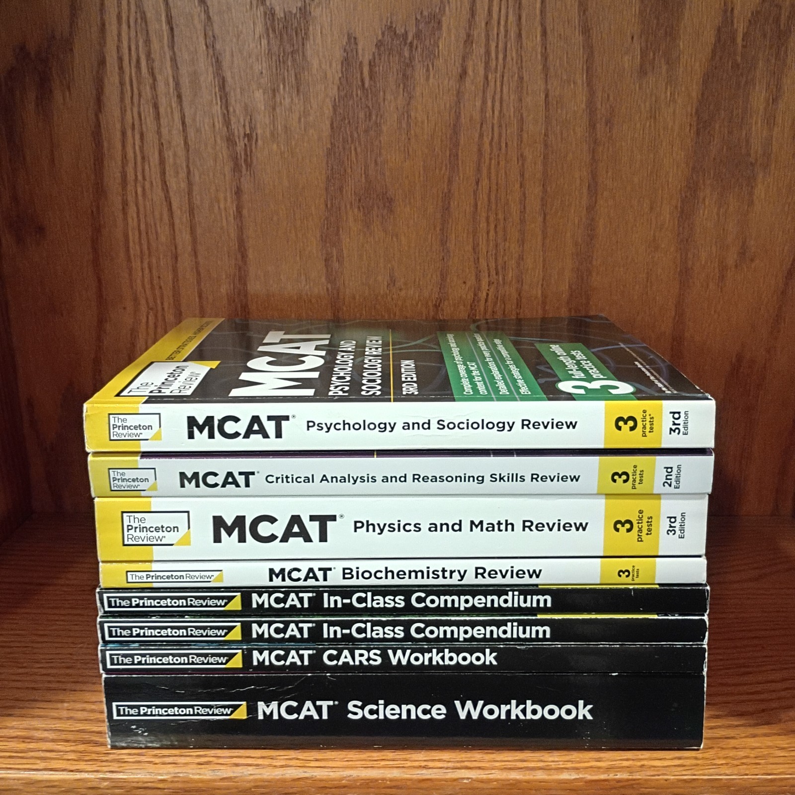 The Princeton Review MCAT Subject Review Set of 8 Books 3rd Edition, Paperback