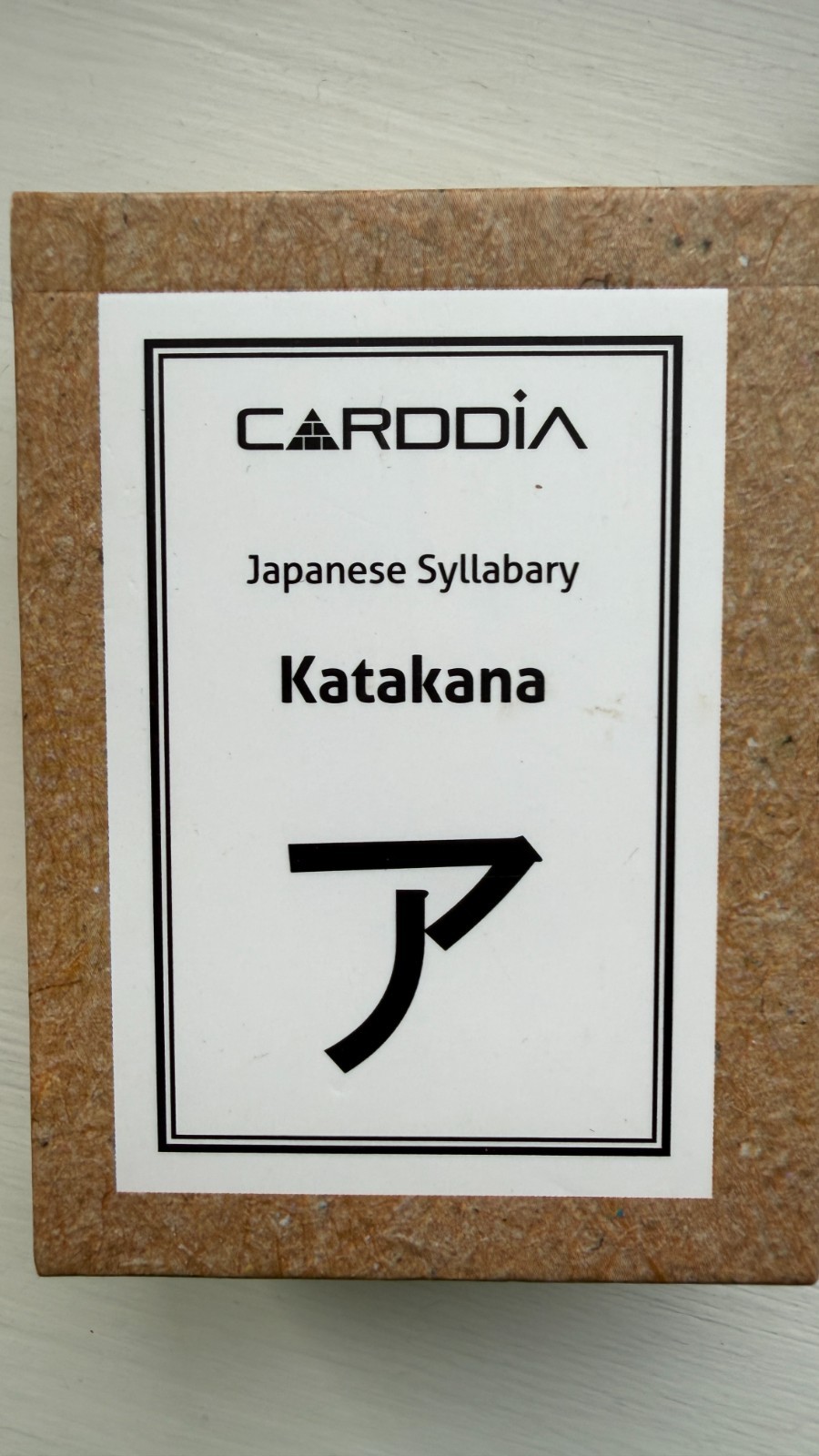 Japanese Syllabary – KATAKANA cards with stroke-order diagrams and example words