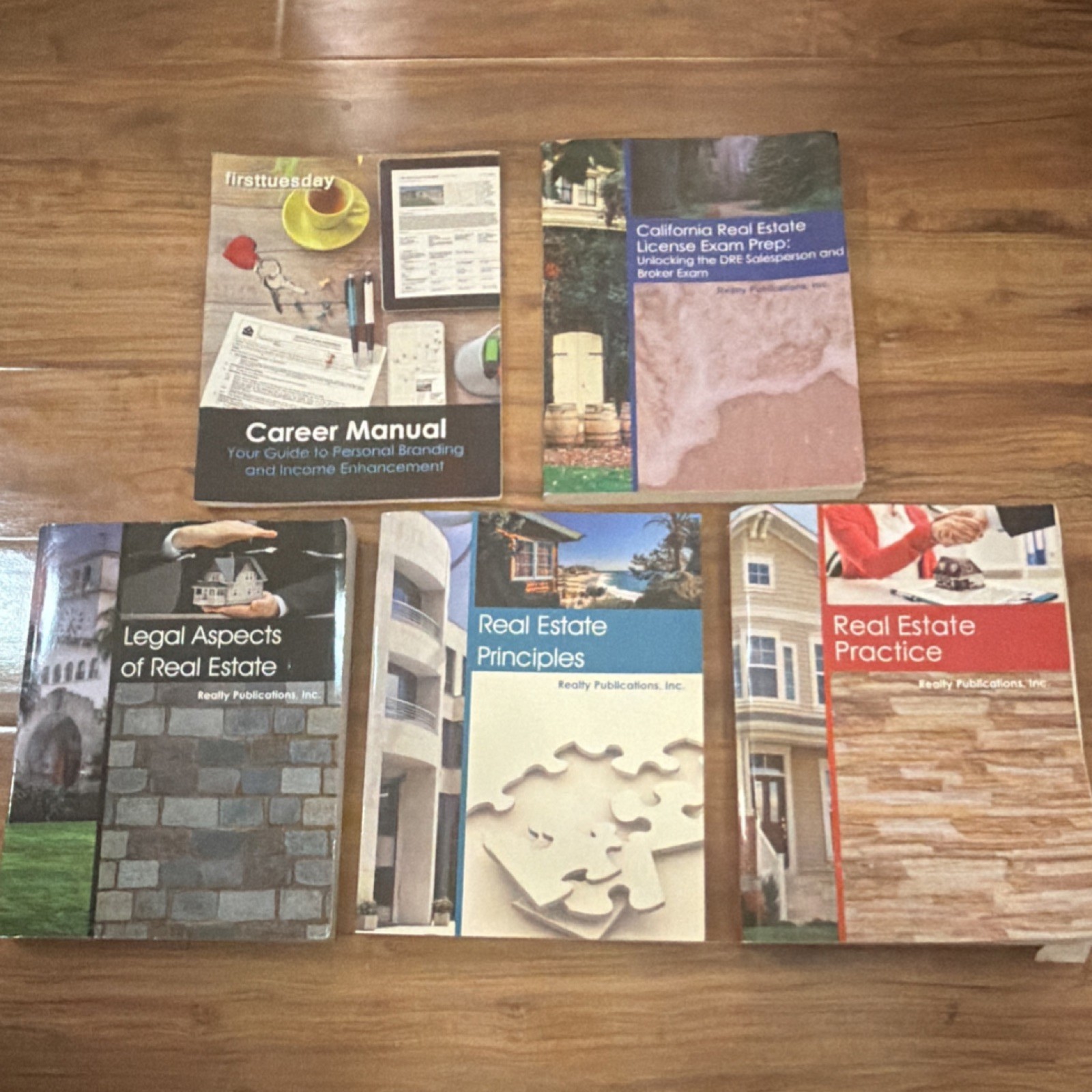 ‘Realty Publications’ CA Real Estate License Exam SET Books + Study Guide CLEAN