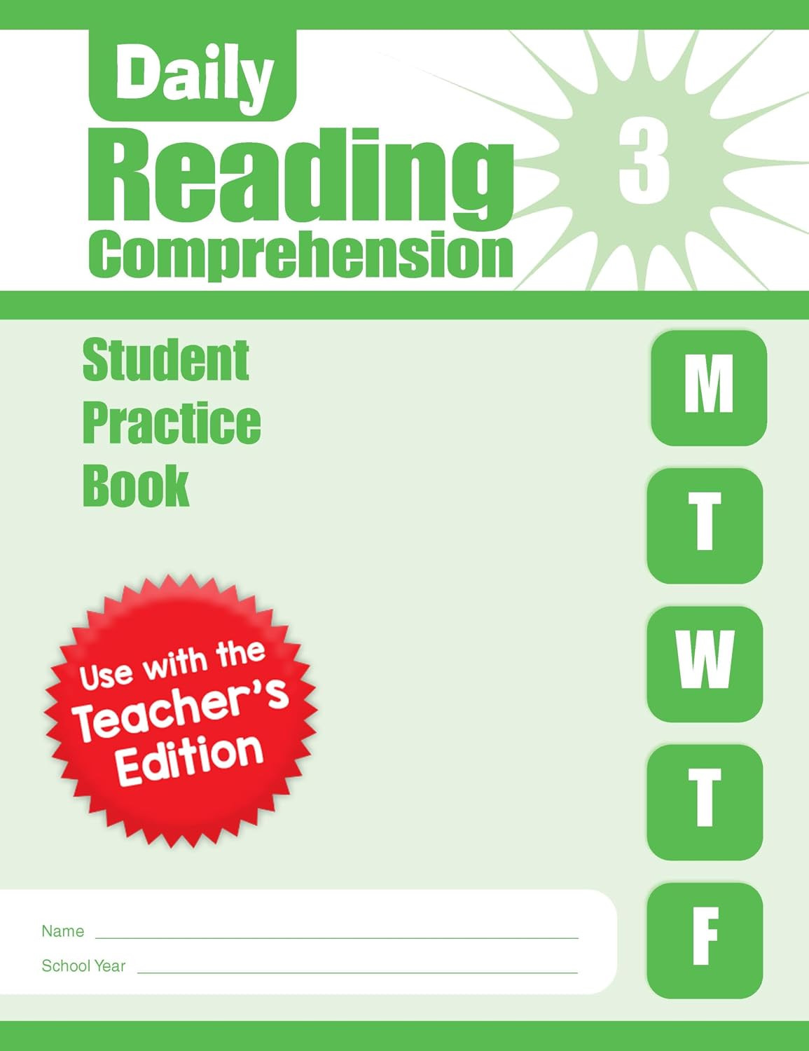 Evan-Moor Daily Reading Comprehension, Grade 3 Student Workbook