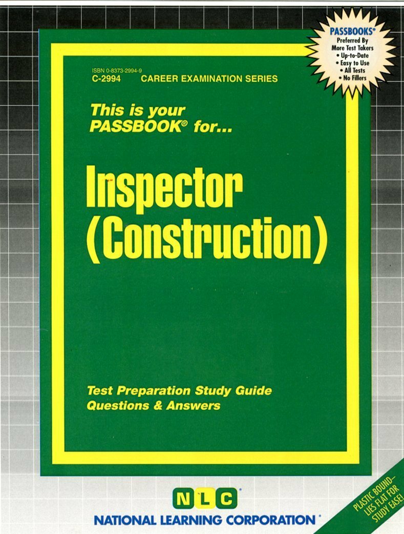 🔥🔥NEW Inspector (Construction) Test Practice Passbook Upcoming Civil Exam