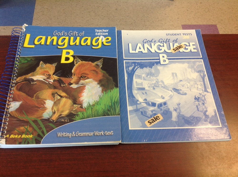 GOD’S GIFT OF LANGUAGE B Writing Grammar Teacher’s Edition Work Text Grade 5 5th