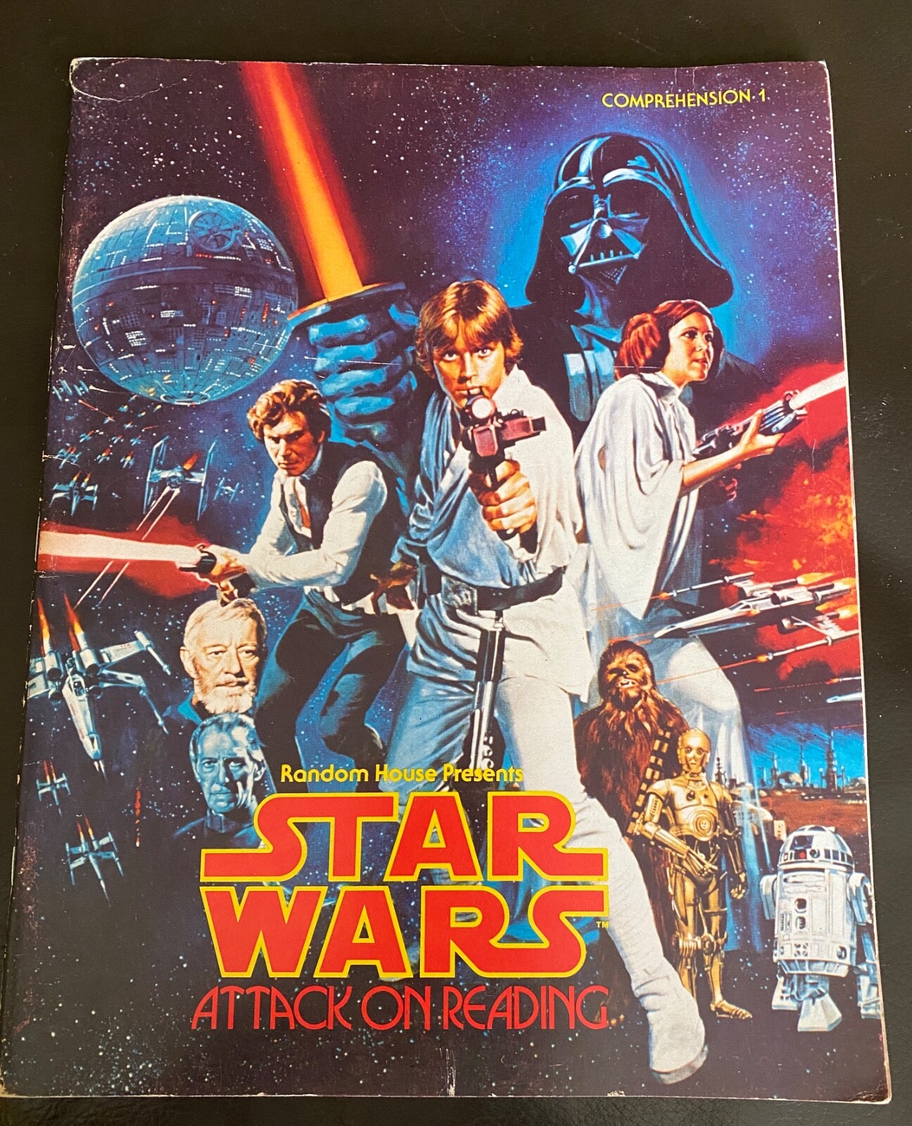 Vintage 1979 unused Star Wars Attack on Reading Comprehension 2 workbook