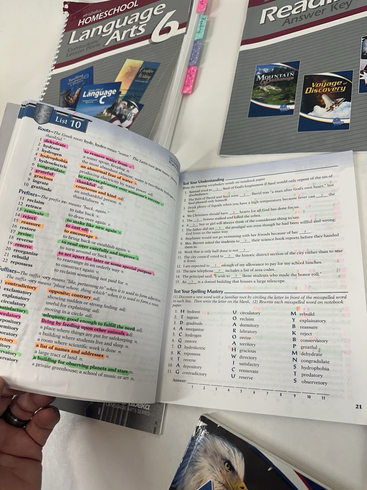 A Beka Grade 6 English Bundle – Language Arts C and Spelling Vocabulary & Poetry