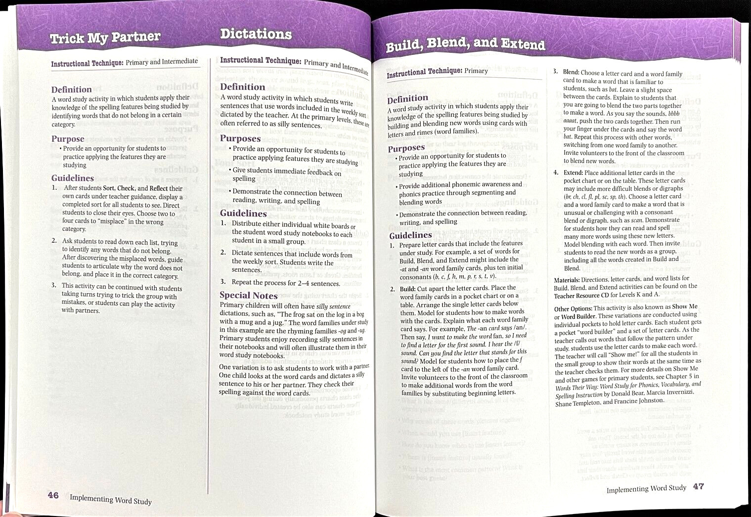 Words Their Way – DEVELOPMENTAL MODEL (TEACHER RESOURCE GUIDE) (2008, Pearson)