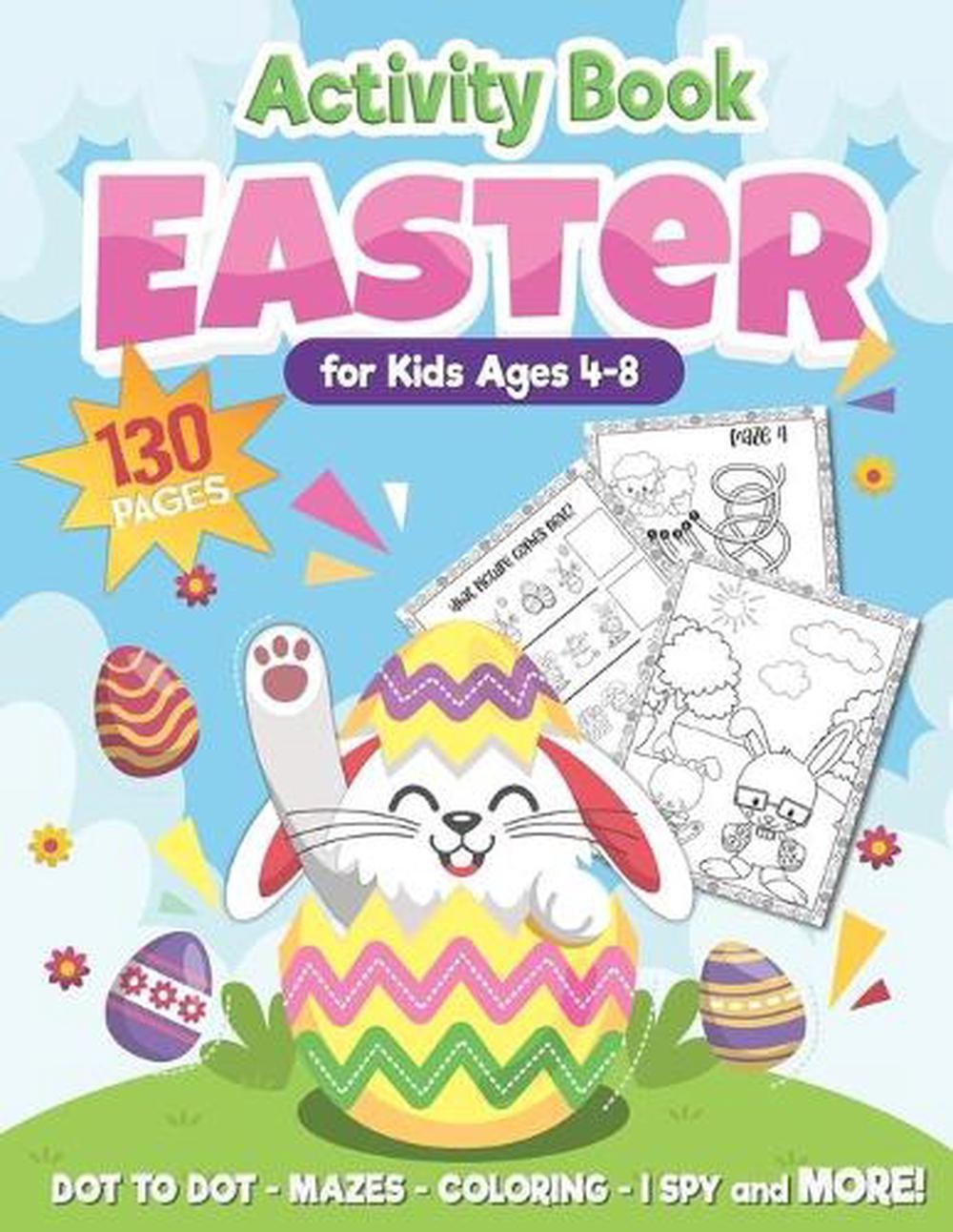 Easter Activity Book for Kids Ages 4-8: Over 130 Pages for Hours of Fun! Connect