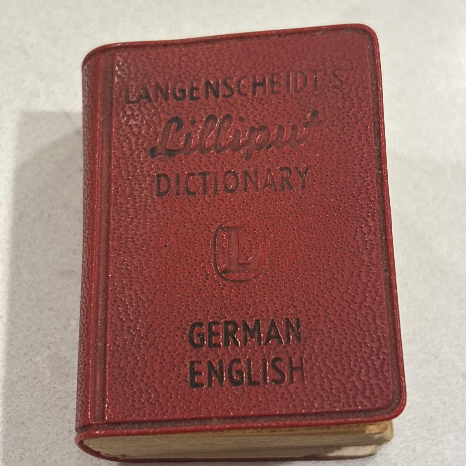 Langenscheidt’s Lilliput Mini Dictionary German English Barnes Noble Red 2″