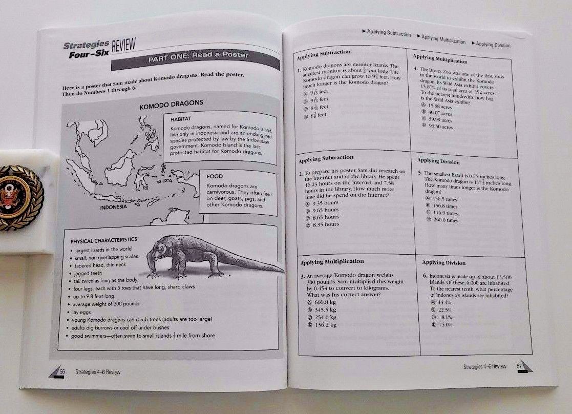 +ANSWERS! The 12 Strategies To Achieve Math Success & Math Skills 8th Grade 8 9