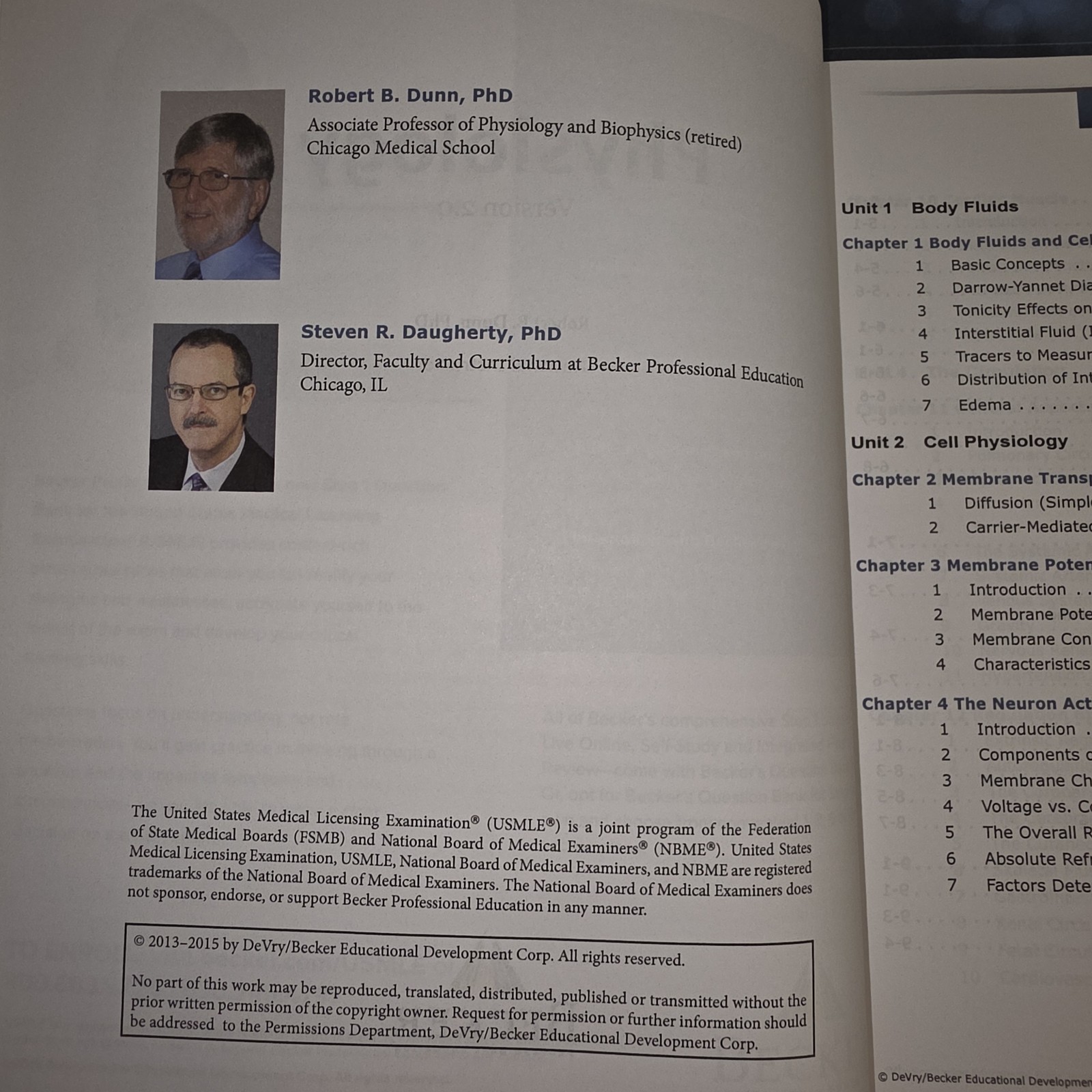 Physiology USMLE Step 1 Study Guide Becker Professional Education Medical Softco