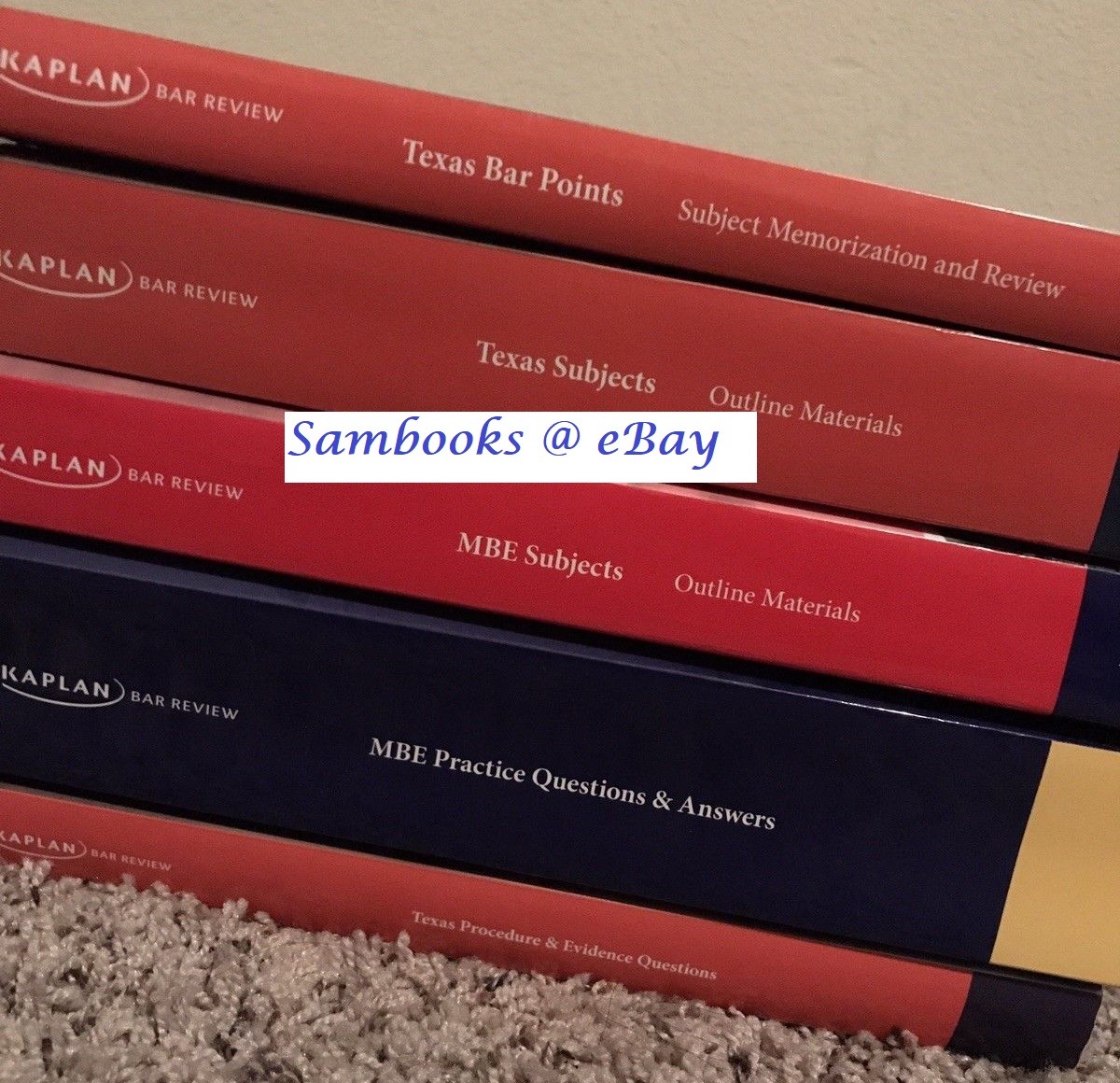 ✴❤ 2016 ~ 2017 Kaplan PMBR TEXAS (TX) Bar Review Set ❤✔✴