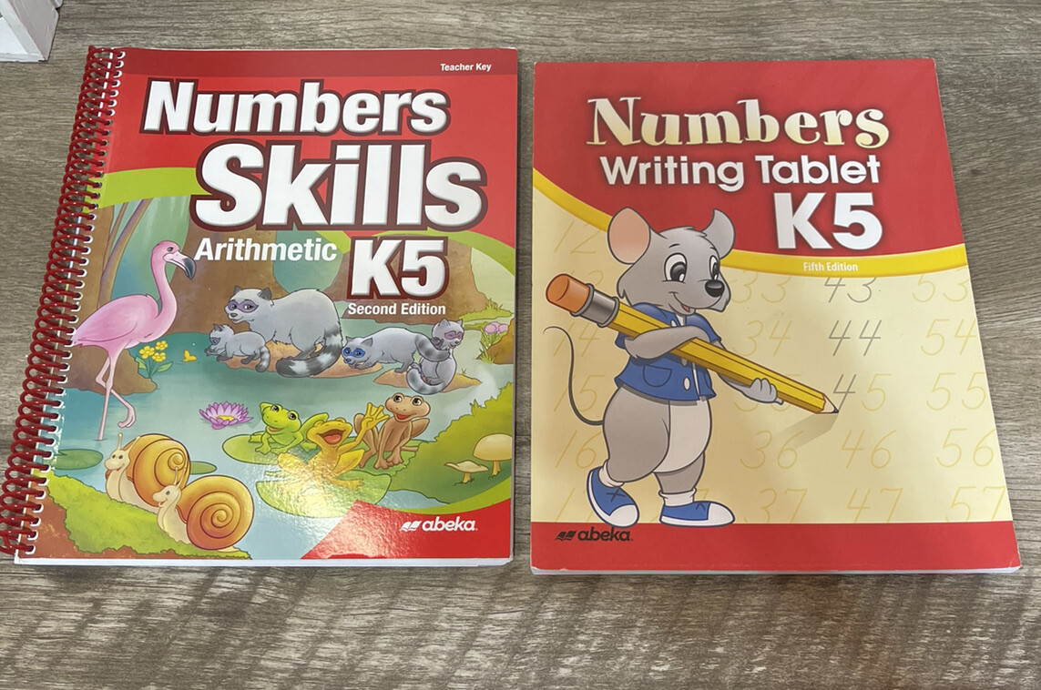 Abeka K5 Numbers Skills Arithmetic Teacher Key 2nd Edition CURRENT Writing Table