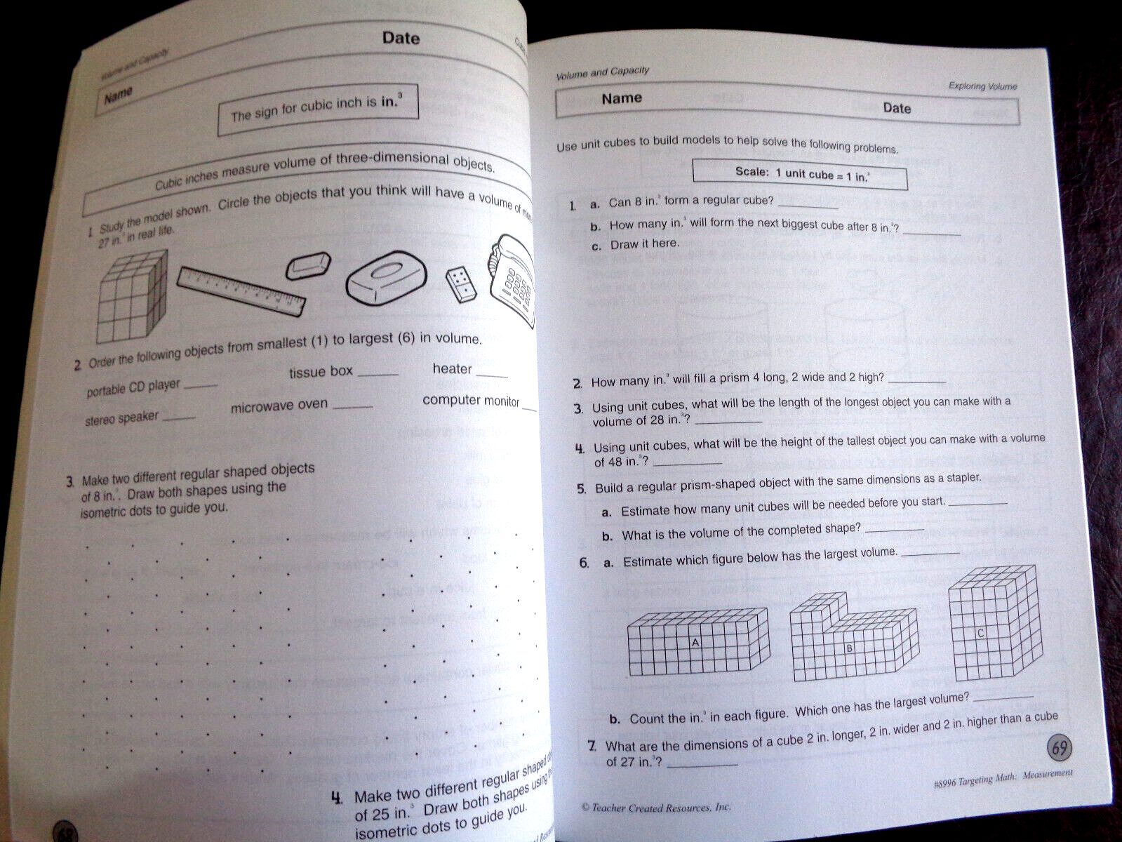 Targeting Math: Measurement, Grades 5-6 NCTM Standards Teacher Created Resources
