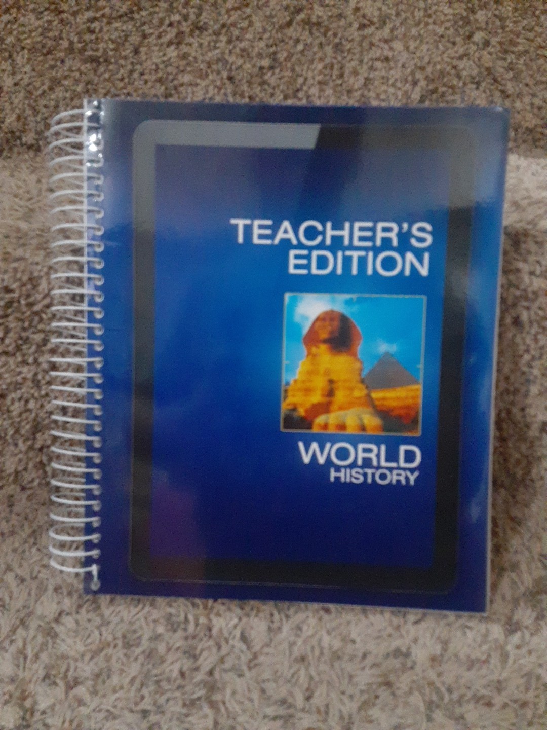World History Teacher’s Edition By Pearson, Spiral Bound, Good Condition