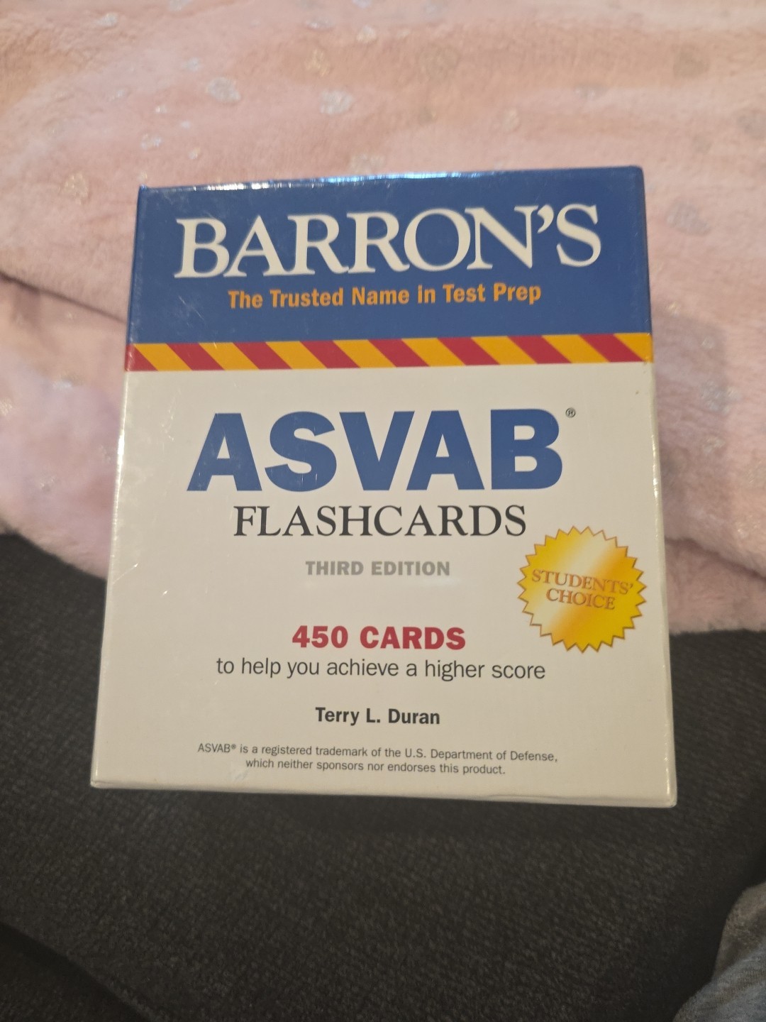 Barron’s ASVAB Flashcards Terry L. Duran 450 card box set 3rd Ed