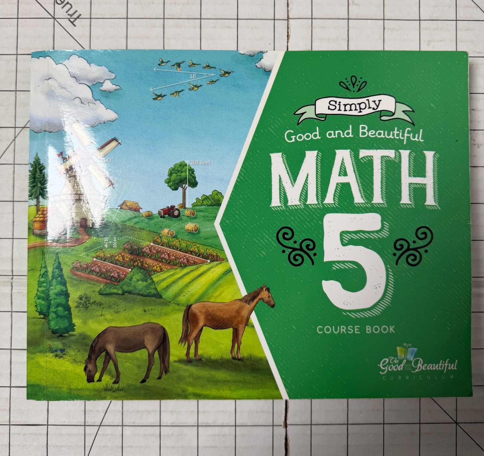 Simply Good and Beautiful Math 5 Course Book Homeschool Workbook Ships Fast