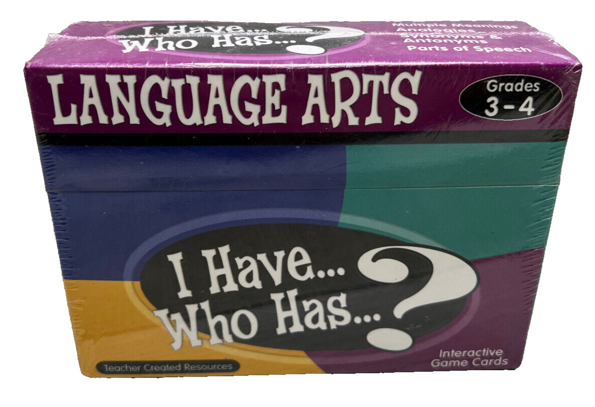 Teacher Created Resources I Have, Who Has Language Arts Game, Grade 3-4
