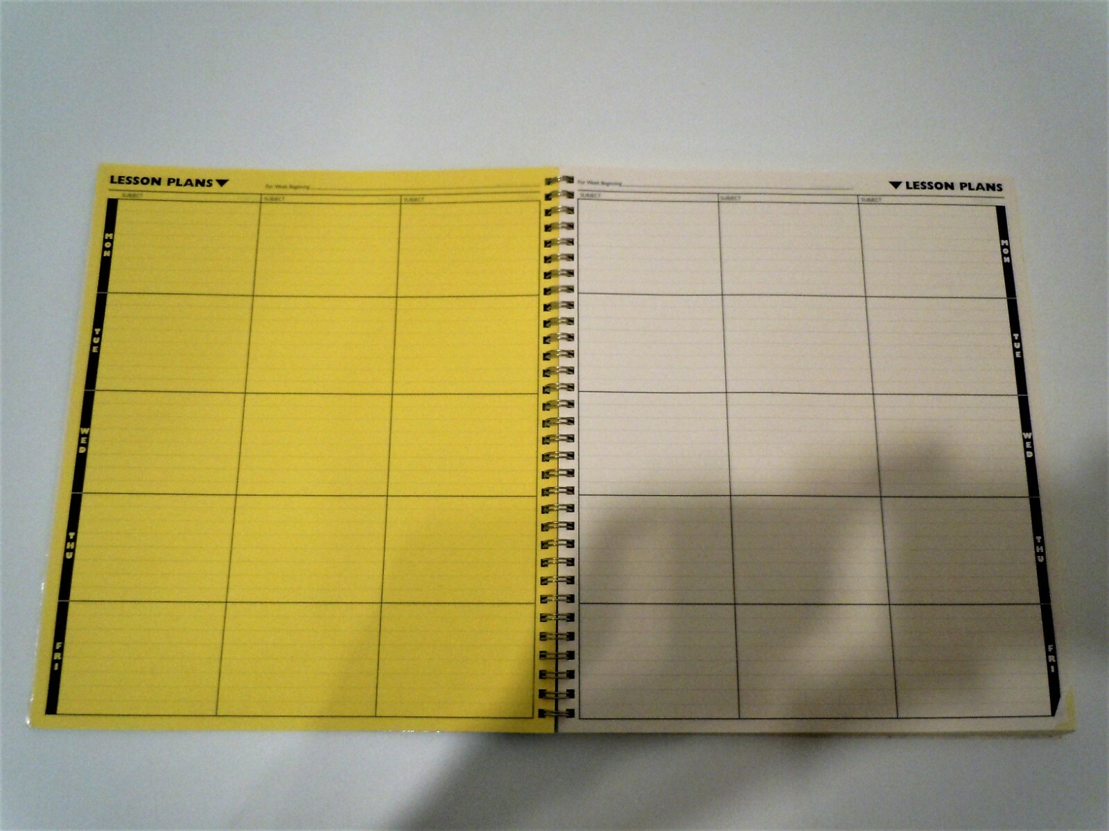 Teacher Plan Book Classroom Select 40-Week 6 Subject Duplicate Spiral Bound Blue