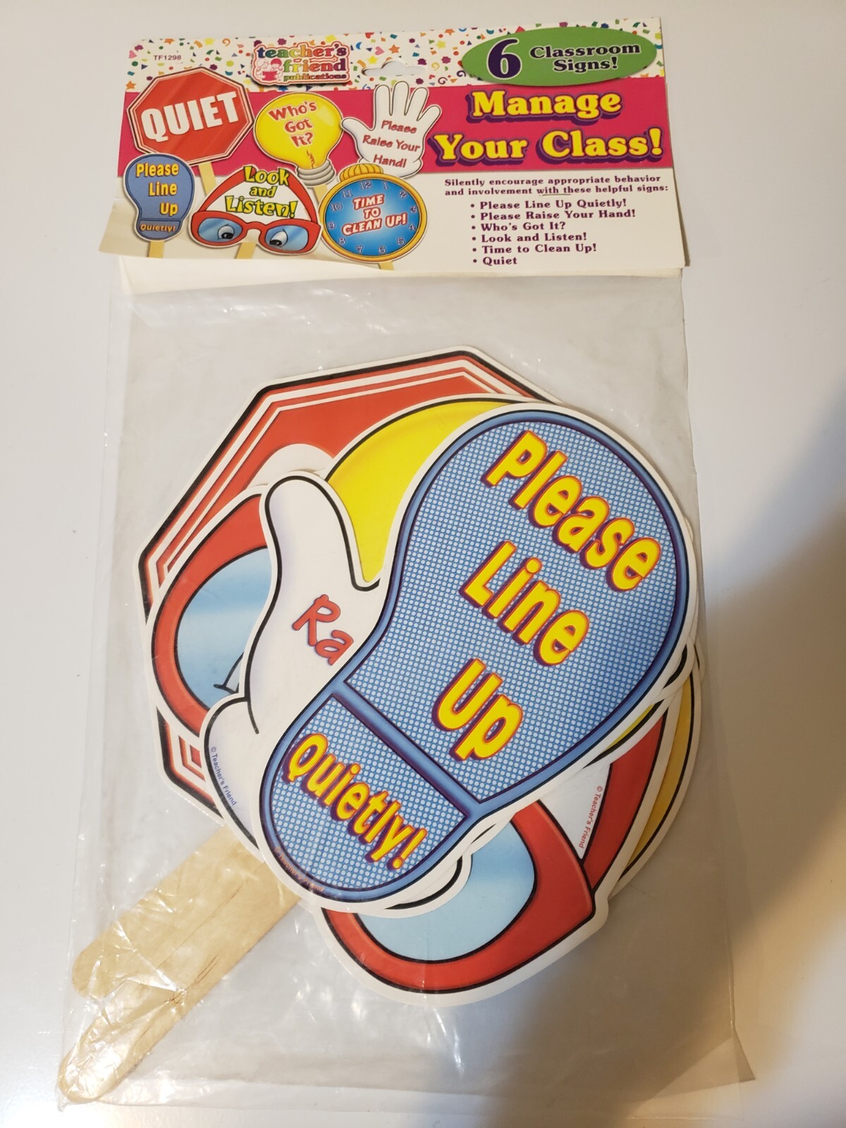 Scholastic Teacher’s Friend, Manage Your Class Signs, Pack of 6, TF1298