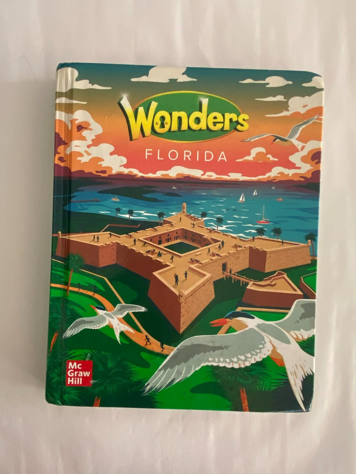 Florida Wonders Grade 4 Literature Anthology Mc Graw Hill school Hard Cover GOOD