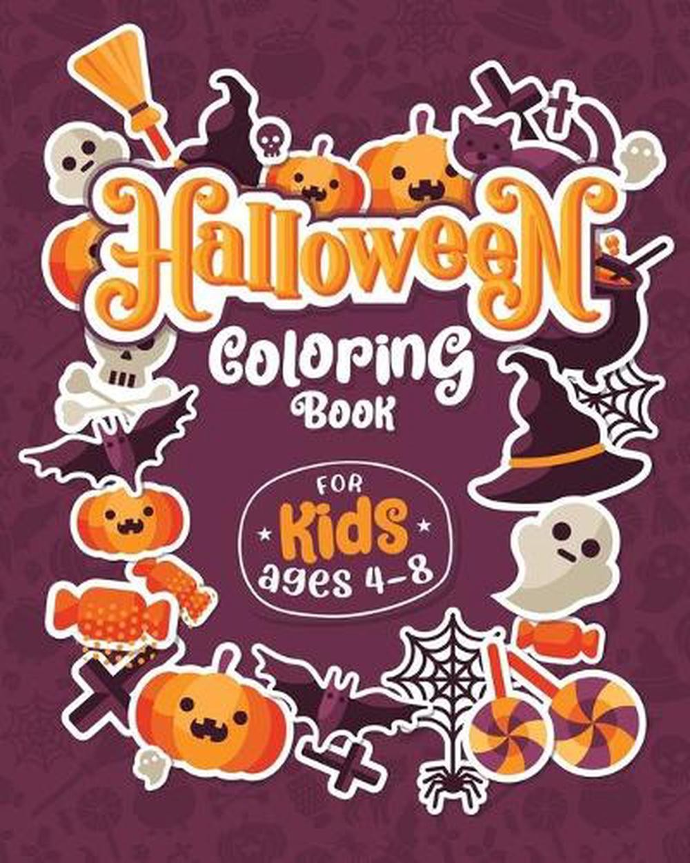 HALLOWEEN COLORING BOOKS FOR KIDS ages 4-8: Children Coloring and Activity Workb
