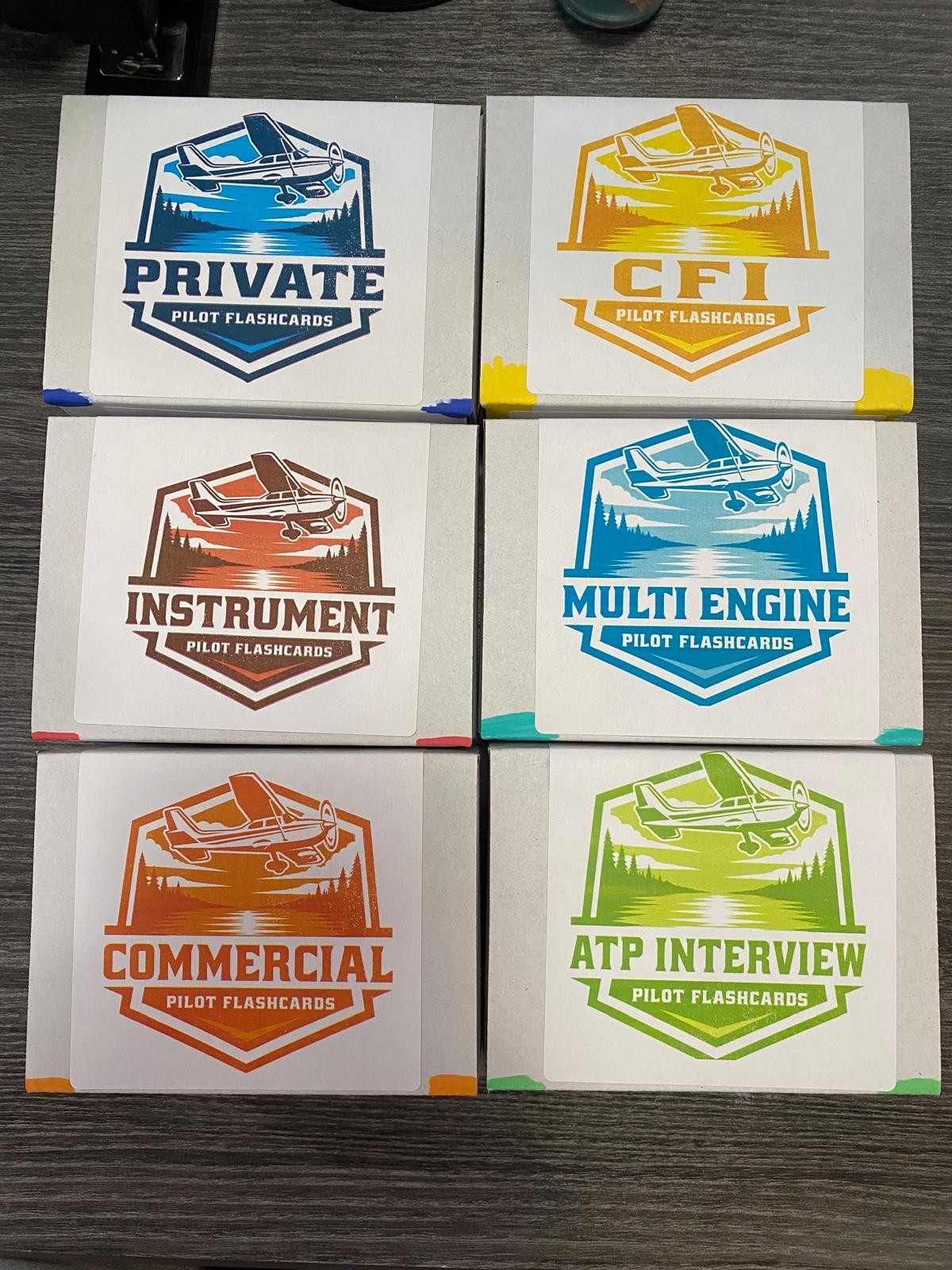 Pilot Career Flash Cards Private, Instrument, Commercial, CFI, Multi Engine, ATP