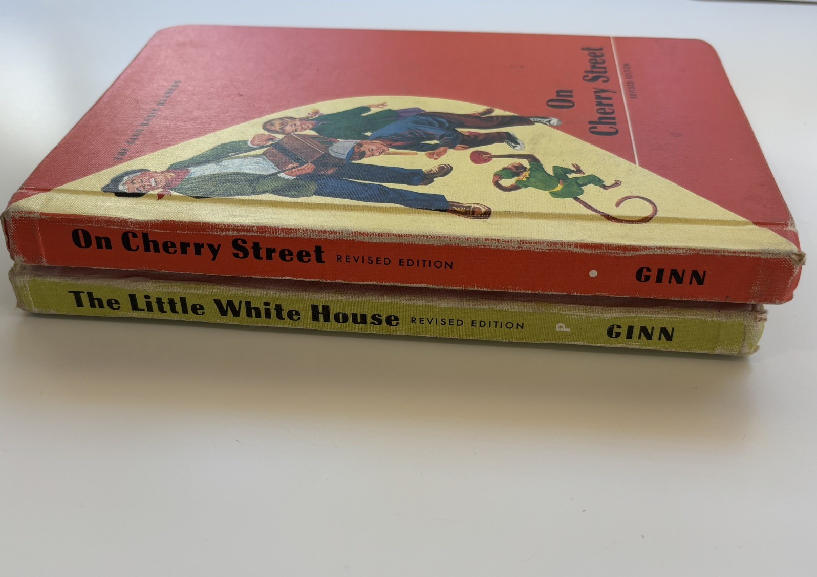 Vintage 1964 Ginn Basic Readers, school reading books, revised editions