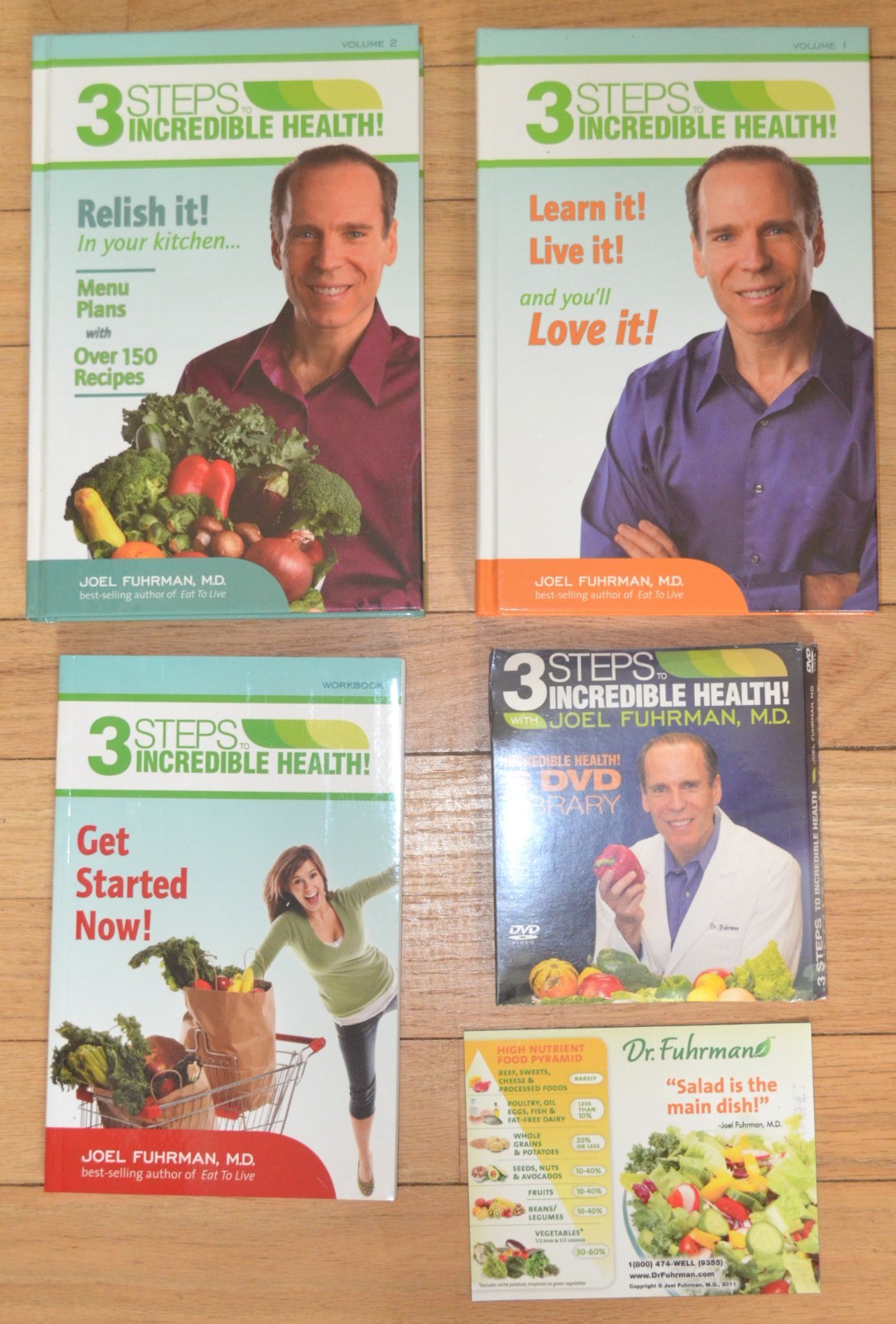 Incredible Health Combo Kit – Joel Fuhrman – 6 DVDs + 2‑Volume HC + PB Guide