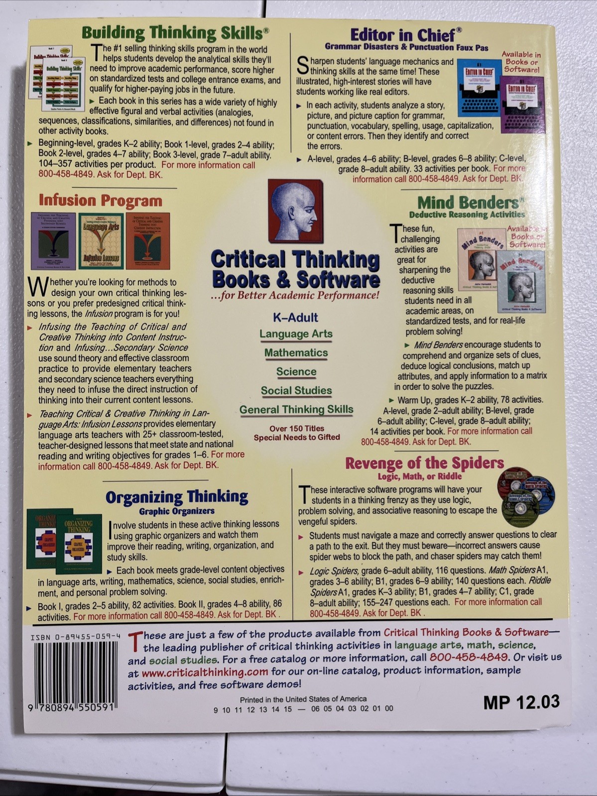 Critical Thinking, Book 2 – Paperback By Harnadek, Anita – GOOD