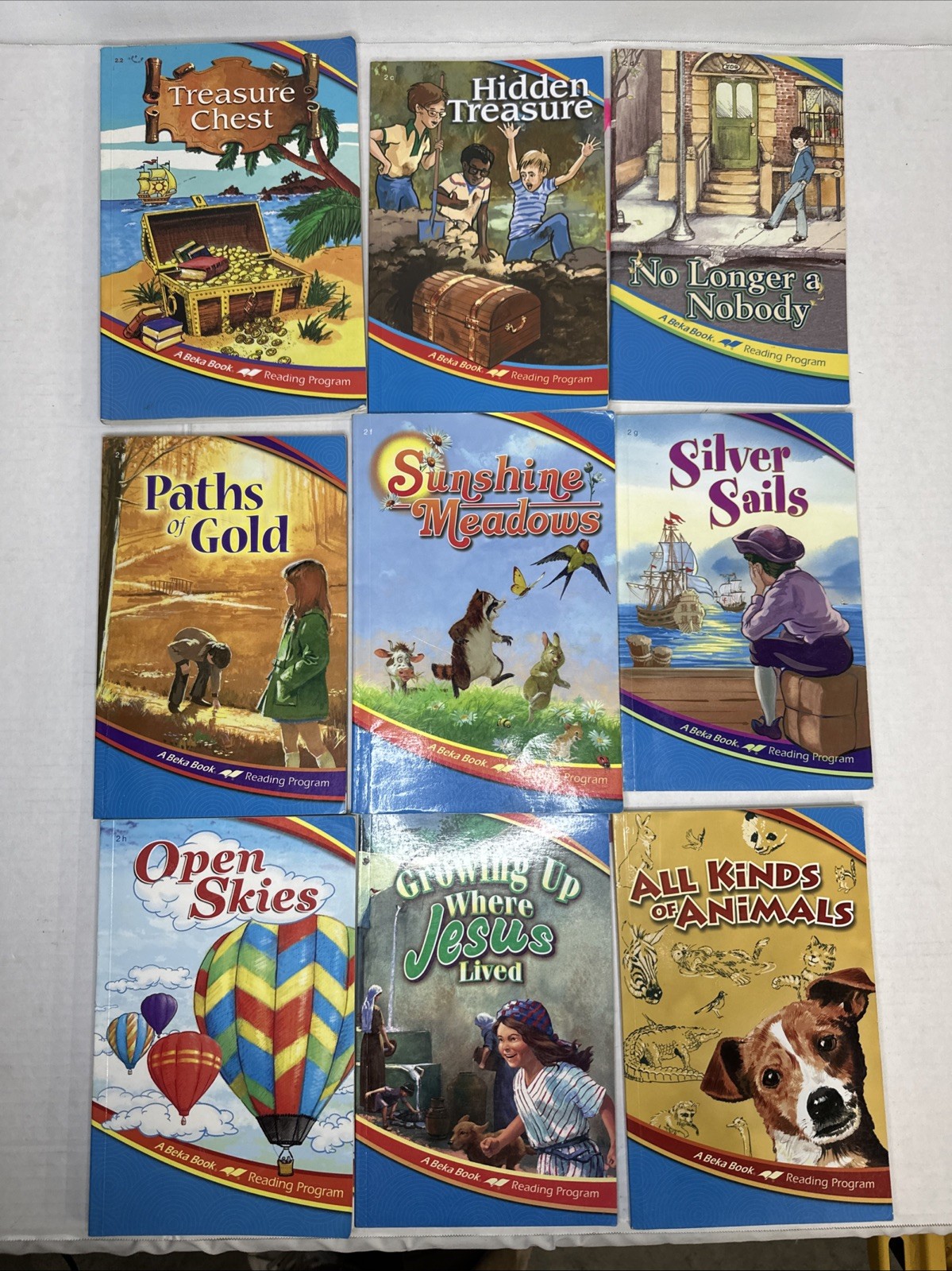 Abeka 2nd Grade Reading Set ~Lot of 9 Readers ~ Paperback