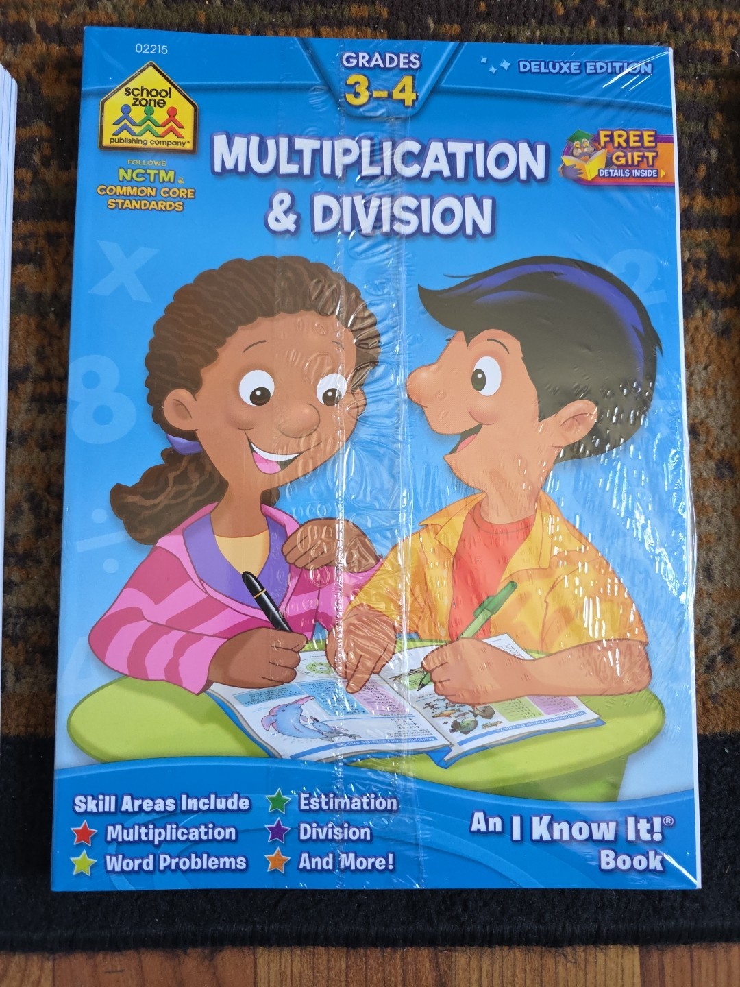 9 New – School Zone Multiplication & Division Workbook 3rd 4th Grade Read Desc