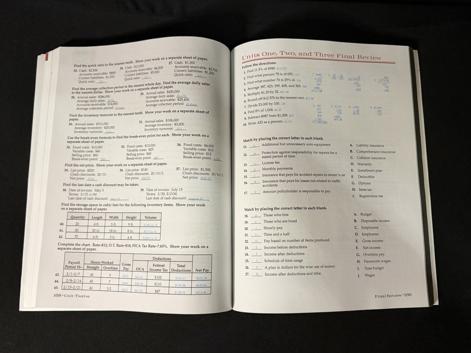 Abeka Consumer Mathematics 2nd Edition – Teacher Key With Solutions
