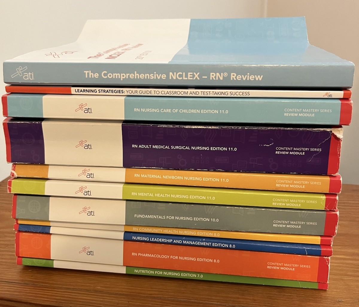 ATI Nursing Content Mastery Series Review Module Books Set Of 11
