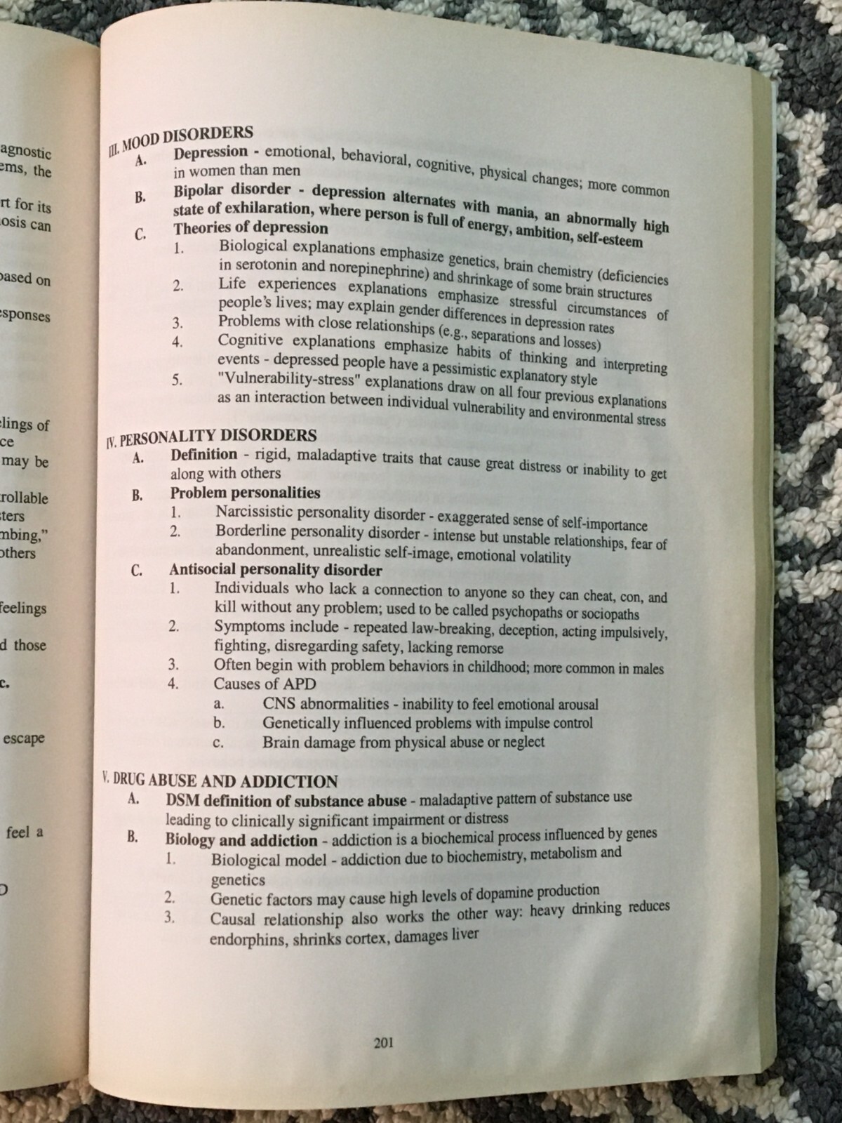 STUDY GUIDE: PSYCHOLOGY SEVENTH EDITION By Carole Wade & Carol Tavris PAPERBACK