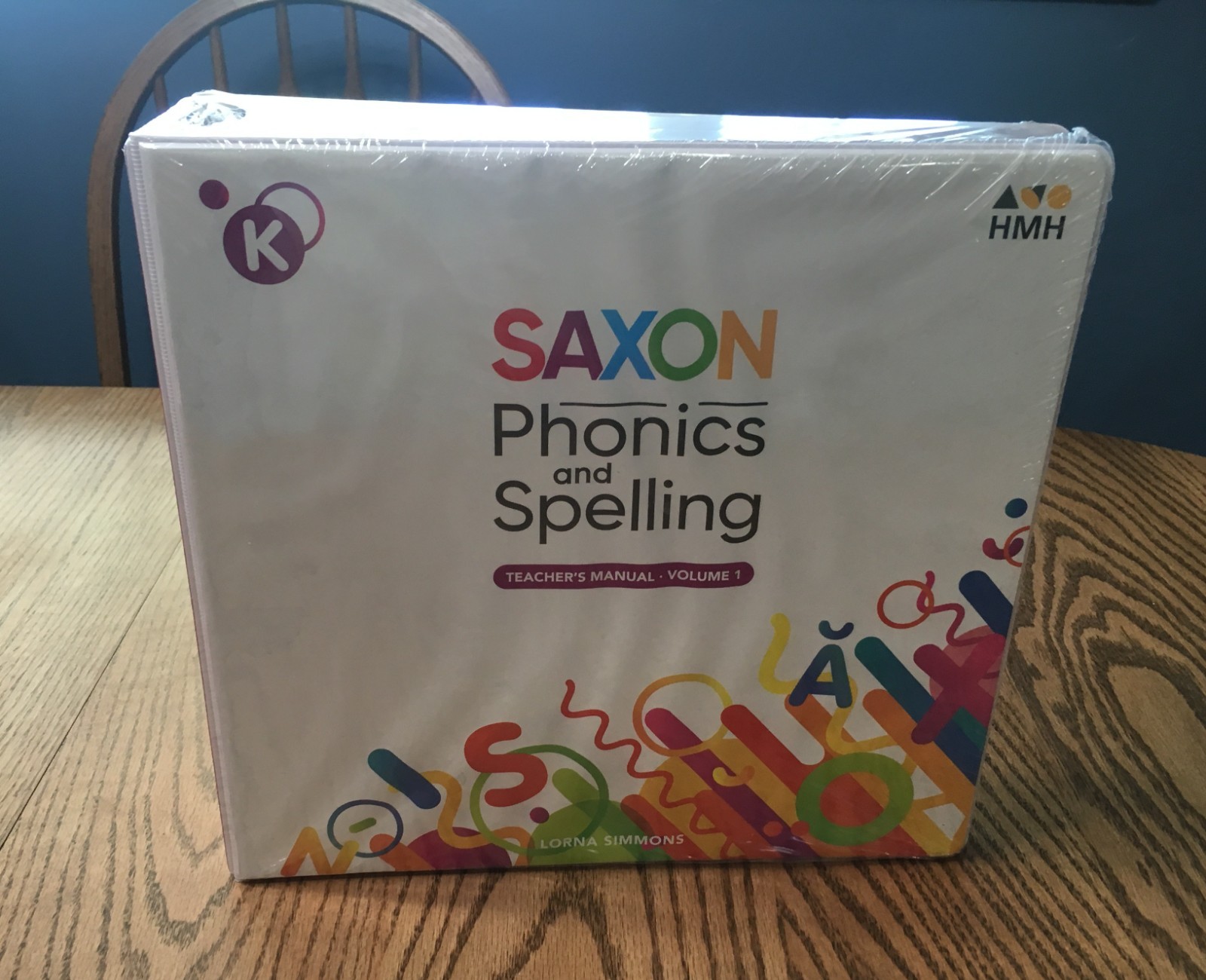 HMH SAXON PHONICS & SPELLING KINDERGARTEN TEACHER’S MANUAL BINDER / VOL. 1 / NEW