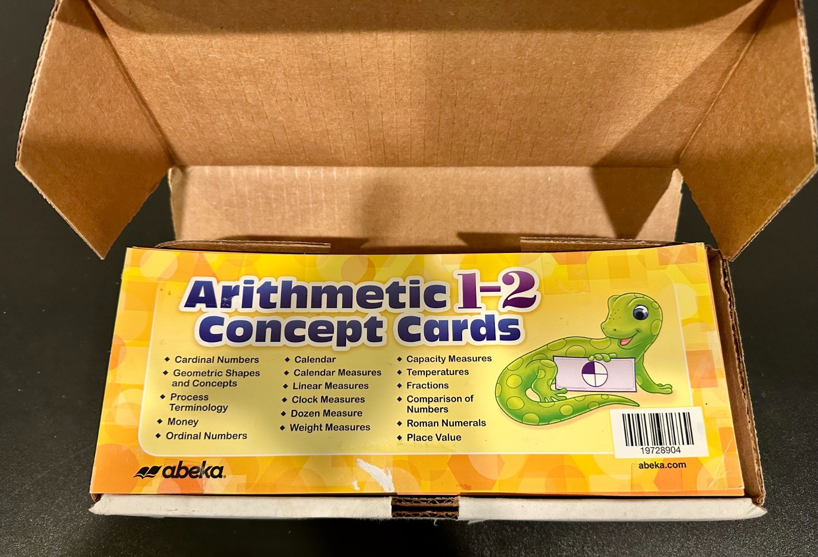Abeka Arithmetic 1-2 Concept Cards Complete 194 Card Set Homeschool Summer Math