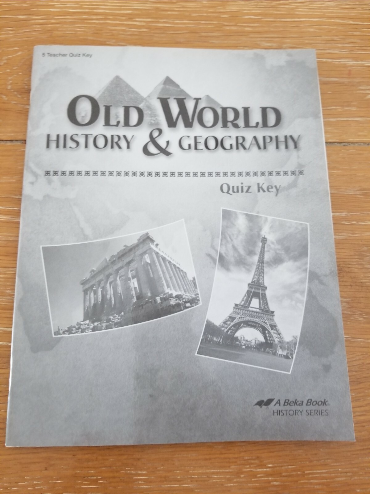 Abeka Old World History & Geography 5 Teacher Quiz Key Fifth 5th Grade