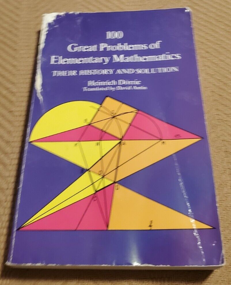 Dover Books on Mathematics Ser.: 100 Great Problems of Elementary Mathematics :