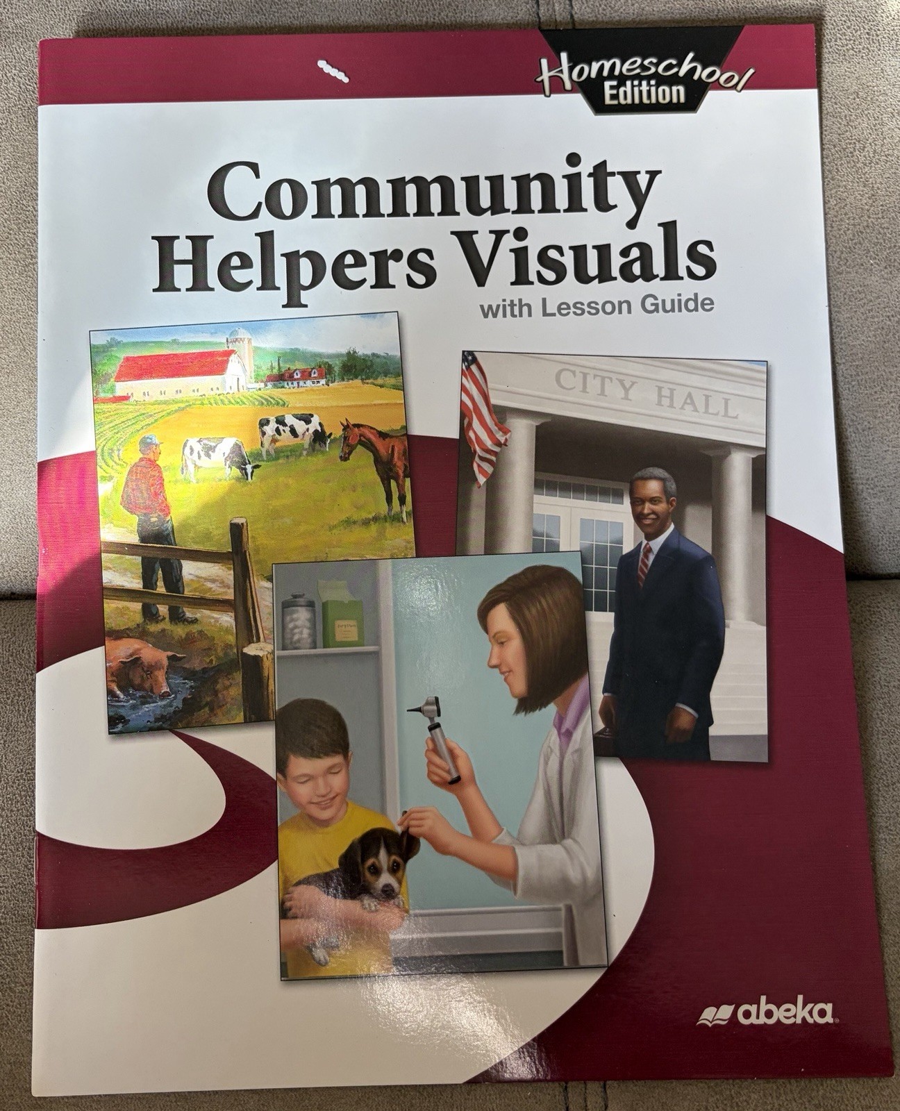 Abeka Community Helpers Visuals Kindergarten K5 1st Grade Brand New