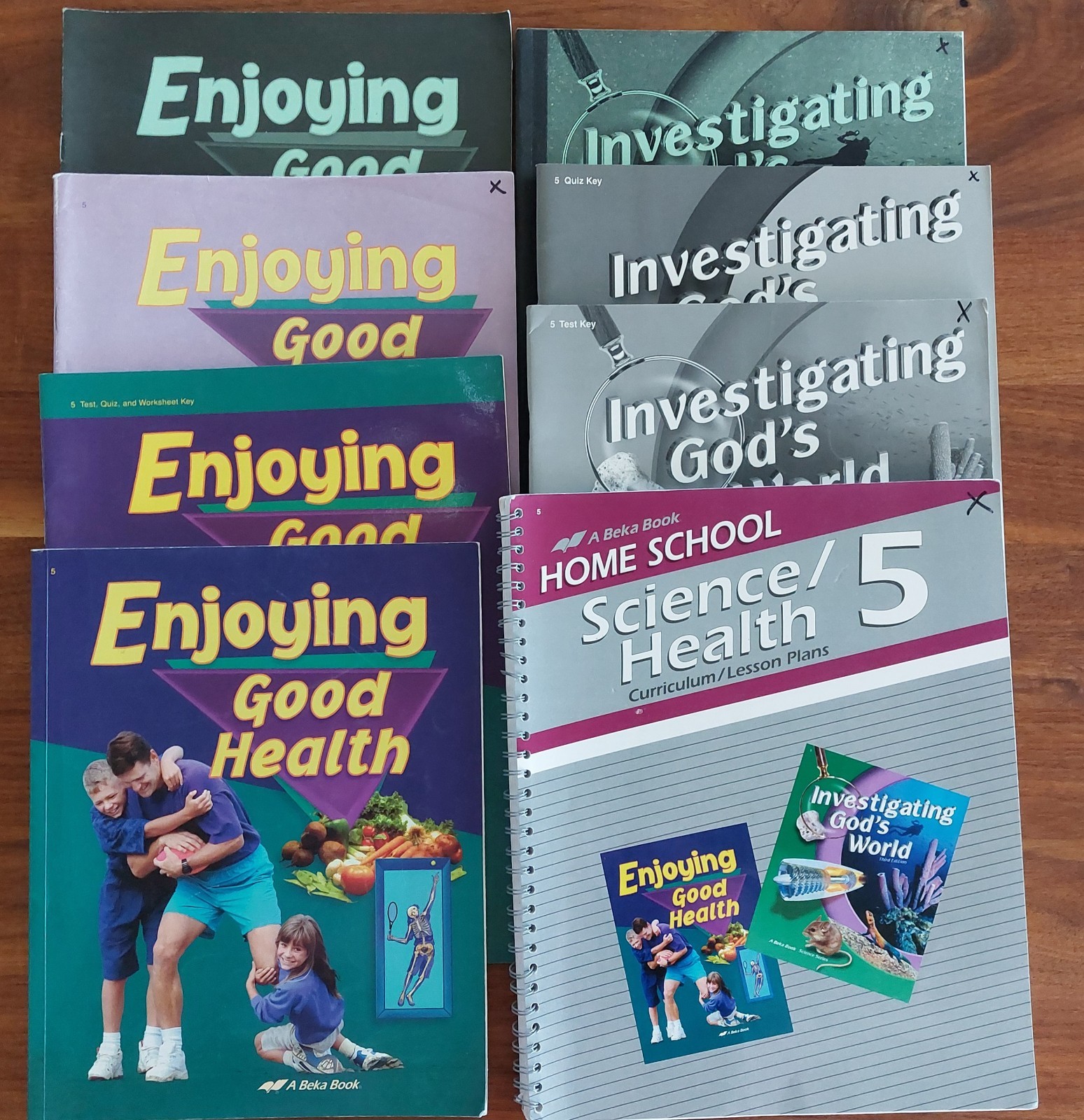 Abeka 5 Homeschool Curriculum Lot 5th Grade Science & Health with Lesson Plans
